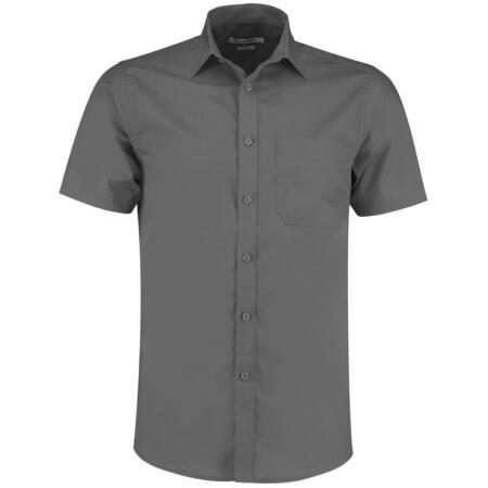 Kustom Kit KK141 Kustom Kit Tailored Fit Short Sleeve Poplin Shirt Graphite