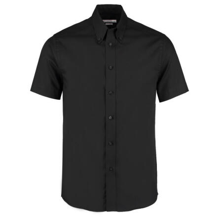 Kustom Kit KK187 Kustom Kit Tailored S/Sleeve Premium Oxford Shirt Black