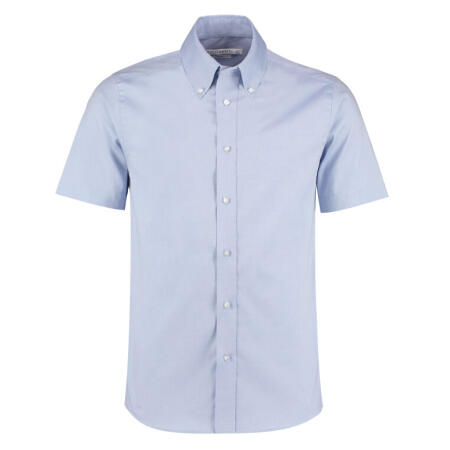 Kustom Kit KK187 Kustom Kit Tailored S/Sleeve Premium Oxford Shirt Light Blue