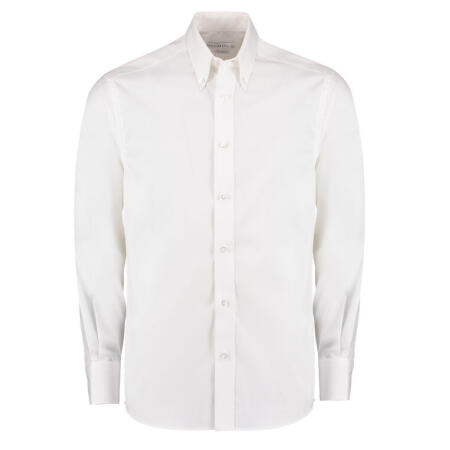 Kustom Kit KK188 Kustom Kit Tailored Fit L/Sleeve Oxford Shirt White