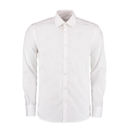 Kustom Kit KK192 Kustom Kit Slim Fit L/Sleeve Business Shirt White