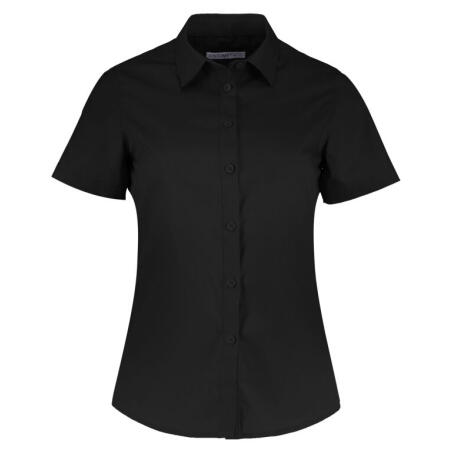 Kustom Kit KK241 Kustom Kit Tailored Fit Short Sleeve Poplin Shirt Black