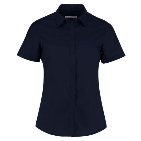 Kustom Kit KK241 Kustom Kit Tailored Fit Short Sleeve Poplin Shirt Dark Navy