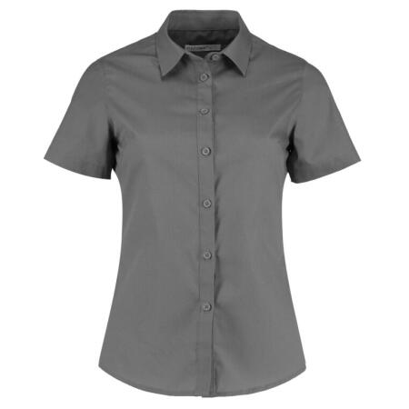 Kustom Kit KK241 Kustom Kit Tailored Fit Short Sleeve Poplin Shirt Graphite