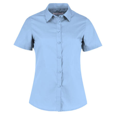 Kustom Kit KK241 Kustom Kit Tailored Fit Short Sleeve Poplin Shirt Light Blue