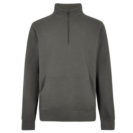Kustom Kit KK339 Kustom Kit 1/4 Zip Pique Sweatshirt Dark Grey