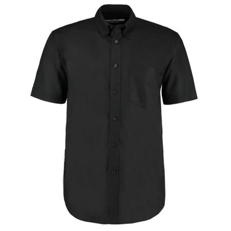 Kustom Kit KK350 Kustom Kit Classic S/Sleeve Workwear Oxford Shirt Black