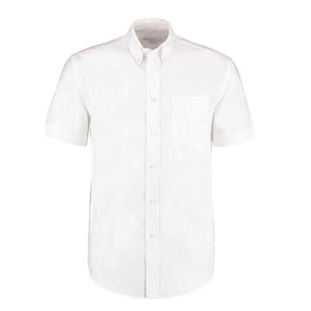Kustom Kit KK350 Kustom Kit Classic S/Sleeve Workwear Oxford Shirt White