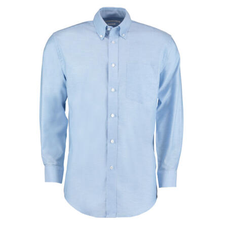 Kustom Kit KK351 Kustom Kit Classic L/Sleeve Workwear Oxford Shirt Light Blue