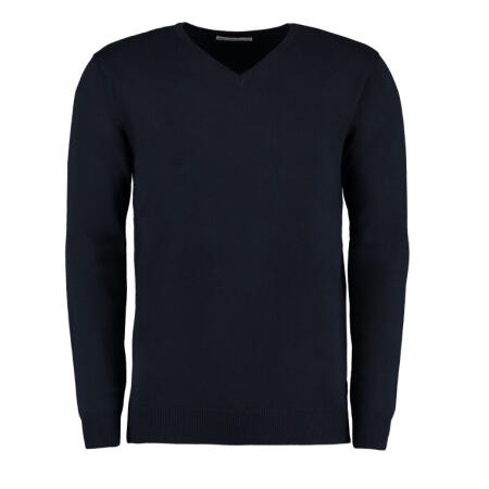Kustom Kit KK352 Kustom Kit Regular Fit Arundel V-Neck Sweater Navy