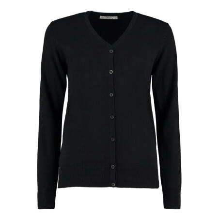 Kustom Kit KK354 Kustom Kit Regular Fit Arundel V-Neck Cardigan Black