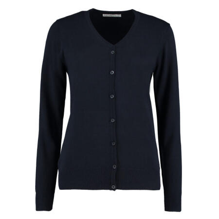 Kustom Kit KK354 Kustom Kit Regular Fit Arundel V-Neck Cardigan Navy
