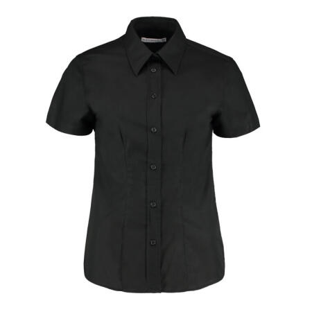 Kustom Kit KK360 Kustom Kit TailoredS/Sleeve Workwear Oxford Shirt Black
