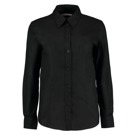 Kustom Kit KK361 Kustom Kit Tailored L/Sleeve Workwear Oxford Shirt Black