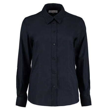 Kustom Kit KK361 Kustom Kit Tailored L/Sleeve Workwear Oxford Shirt French Navy