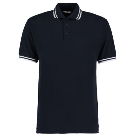 Kustom Kit KK409 Kustom Kit Classic Fit Tipped Collar Polo Navy/White