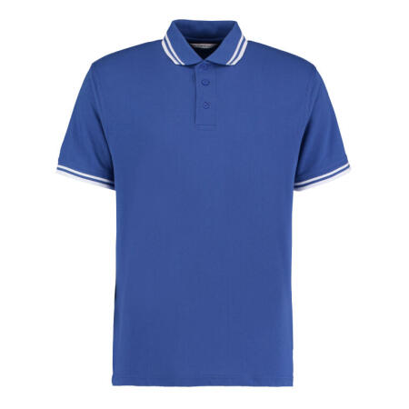 Kustom Kit KK409 Kustom Kit Classic Fit Tipped Collar Polo Royal/White