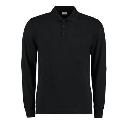 Kustom Kit KK430 Kustom Kit Men's L/S Pique Polo Shirt Black