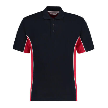 Kustom Kit KK475 Kustom Kit Classic Fit Track Polo Navy/Red/White