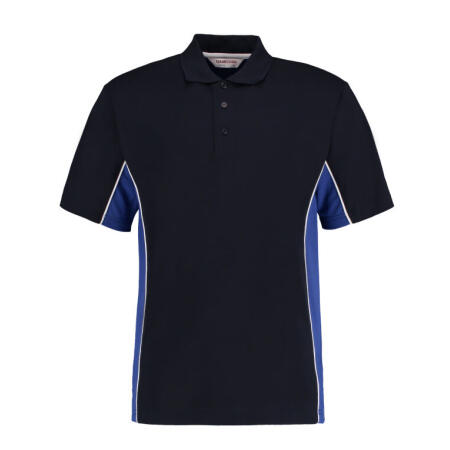 Kustom Kit KK475 Kustom Kit Classic Fit Track Polo Navy/Royal/White