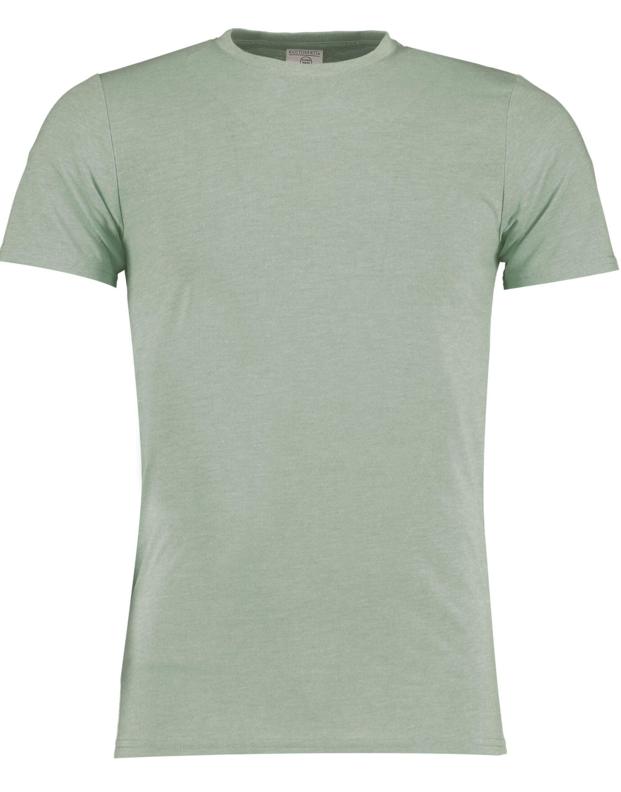 Kustom Kit Sage Marl Fashion Fit Superwash® 60° Tee