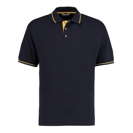 Kustom Kit KK606 Kustom Kit Classic Fit St.Mellion Polo Navy/Sun Yellow