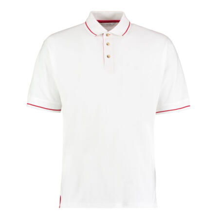 Kustom Kit KK606 Kustom Kit Classic Fit St.Mellion Polo White/Bright Red