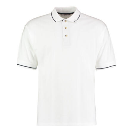 Kustom Kit KK606 Kustom Kit Classic Fit St.Mellion Polo White/Navy