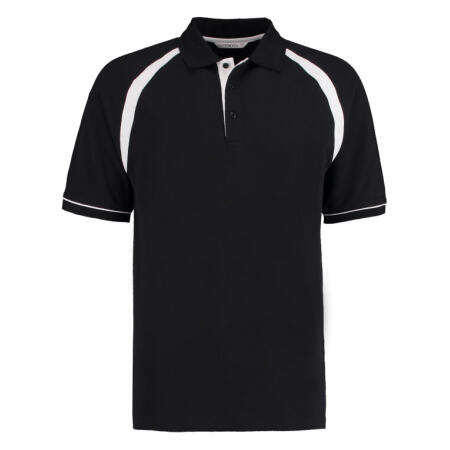 Kustom Kit KK615 Kustom Kit Classic Fit Oak Hill Polo  Black/White