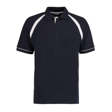 Kustom Kit KK615 Kustom Kit Classic Fit Oak Hill Polo  Navy/White