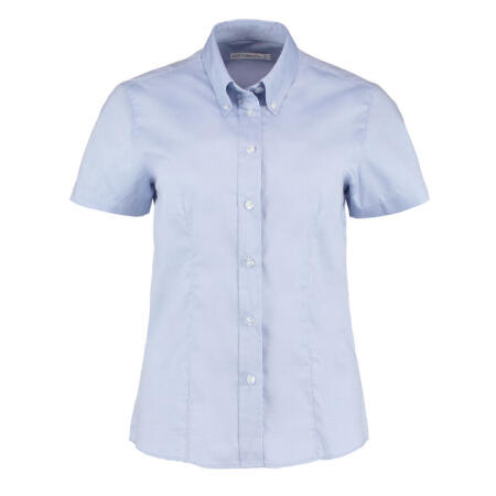 Kustom Kit KK701 Kustom Kit Tailored S/Sleeve Premium Oxford Shirt Light Blue