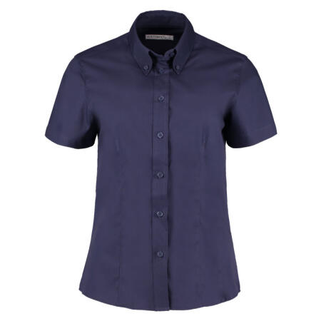 Kustom Kit KK701 Kustom Kit Tailored S/Sleeve Premium Oxford Shirt Midnight Navy