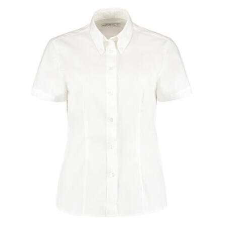 Kustom Kit KK701 Kustom Kit Tailored S/Sleeve Premium Oxford Shirt White