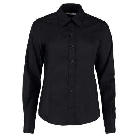 Kustom Kit KK702 Kustom Kit Tailored L/Sleeve Premium Oxford Shirt Black