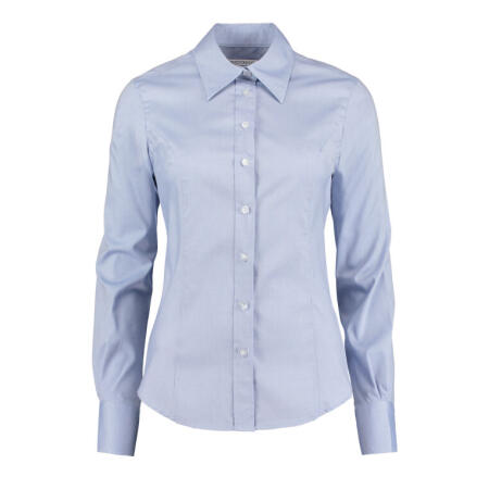 Kustom Kit KK702 Kustom Kit Tailored L/Sleeve Premium Oxford Shirt Light Blue