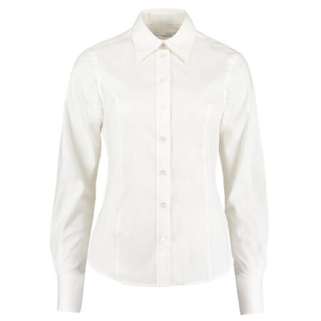 Kustom Kit KK702 Kustom Kit Tailored L/Sleeve Premium Oxford Shirt White