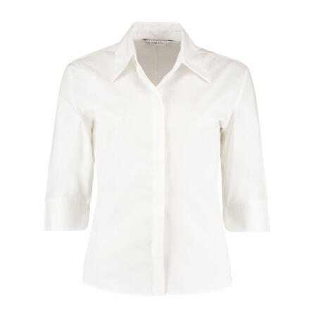 Kustom Kit KK715 Kustom Kit Tailored Fit 3/4 Sleeve Blouse White