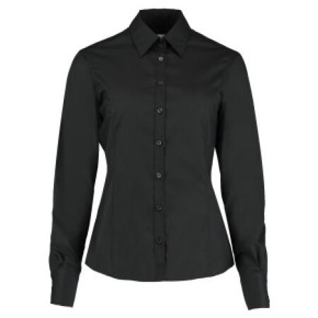 Kustom Kit KK743F Kustom Kit Tailored Fit L/S Business Shirt Black