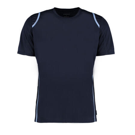 Kustom Kit KK991 Kustom Kit Men's Regular Fit Cooltex Contrast Tee Navy/Light Blue