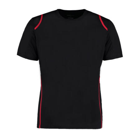 Kustom Kit KK991 Kustom Kit Men's Regular Fit Cooltex Contrast Tee Black/Red