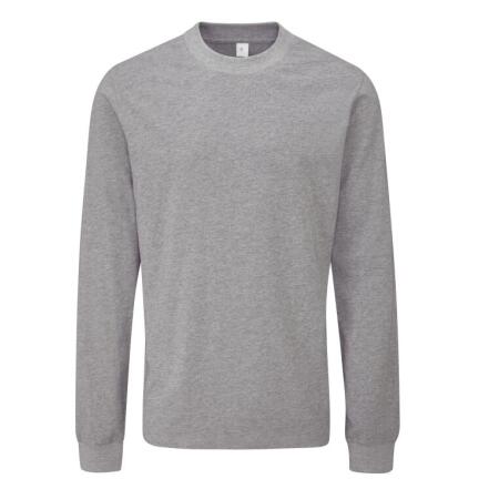 Mantis M06 Mantis Unisex Essential Organic LS T Heather Grey Melange