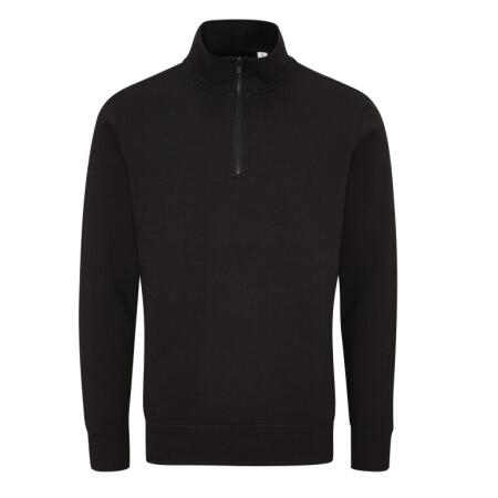 Mantis M197 Mantis Unisex Organic 1/4 Zip Sweat Black