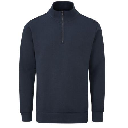 Mantis M197 Mantis Unisex Organic 1/4 Zip Sweat Navy
