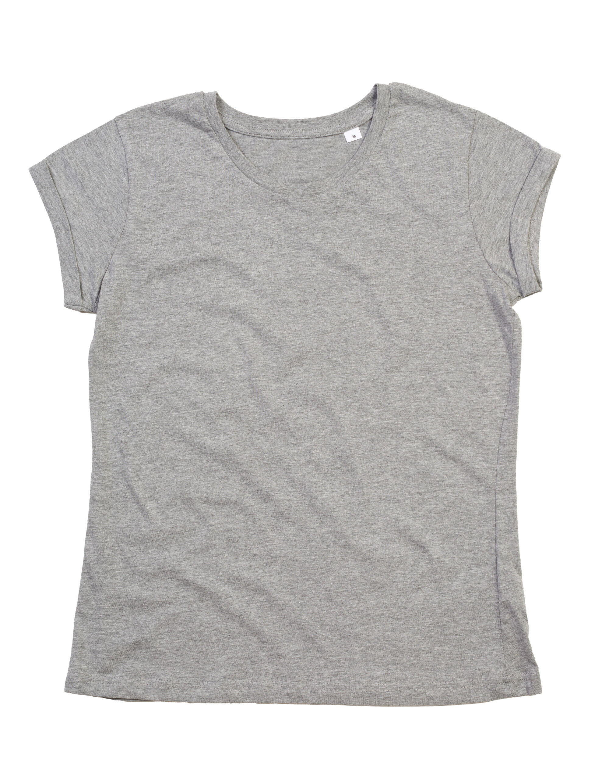 Mantis M81 Women's Roll Sleeve T Heather Grey Melange