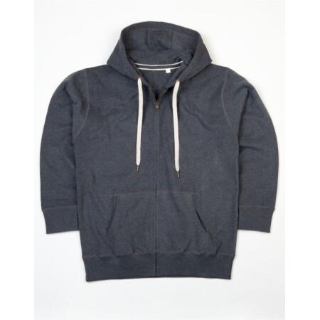 Mantis M83 Mantis Men's Superstar Zip-Through Hoodie Charcoal Grey Melange