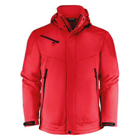 Printer Essentials PE2261035 Printer Essentials Skeleton Softshell Jacket Red