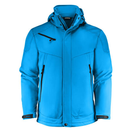 Printer Essentials PE2261035 Printer Essentials Skeleton Softshell Jacket Ocean Blue