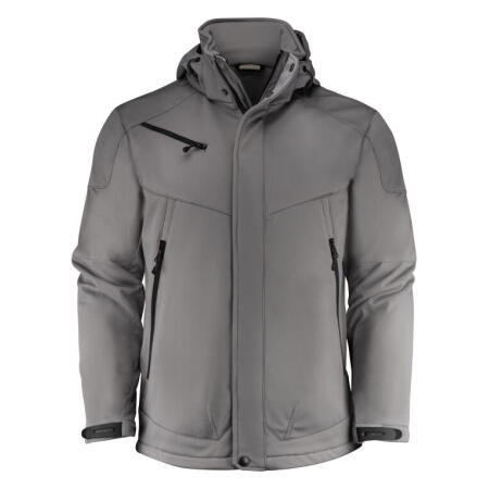 Printer Essentials PE2261035 Printer Essentials Skeleton Softshell Jacket Steel Grey