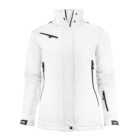 Printer Essentials PE2261041 Printer Essentials Ladies Skeleton Softshell Jacket White