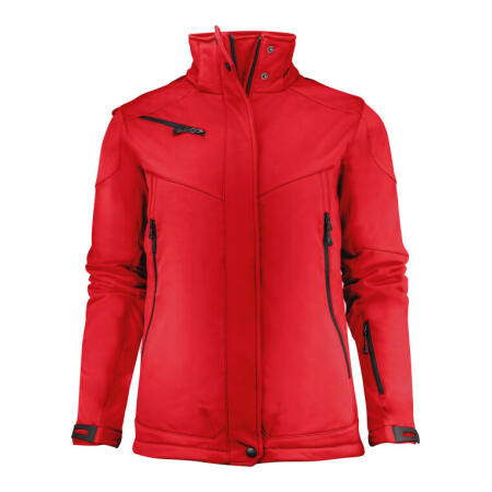 Printer Essentials PE2261041 Printer Essentials Ladies Skeleton Softshell Jacket Red